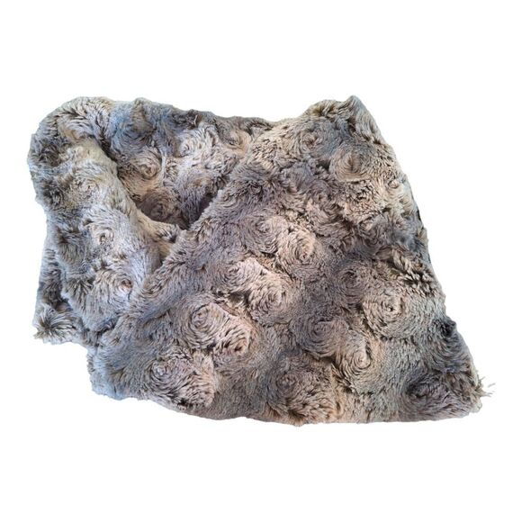Peace & Pearls Scarf Twisted Infinity Faux Fur Curly Plush SOFT - Picture 6 of 10